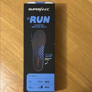 Superfeet Run Cushion Medium Arch Insoles
